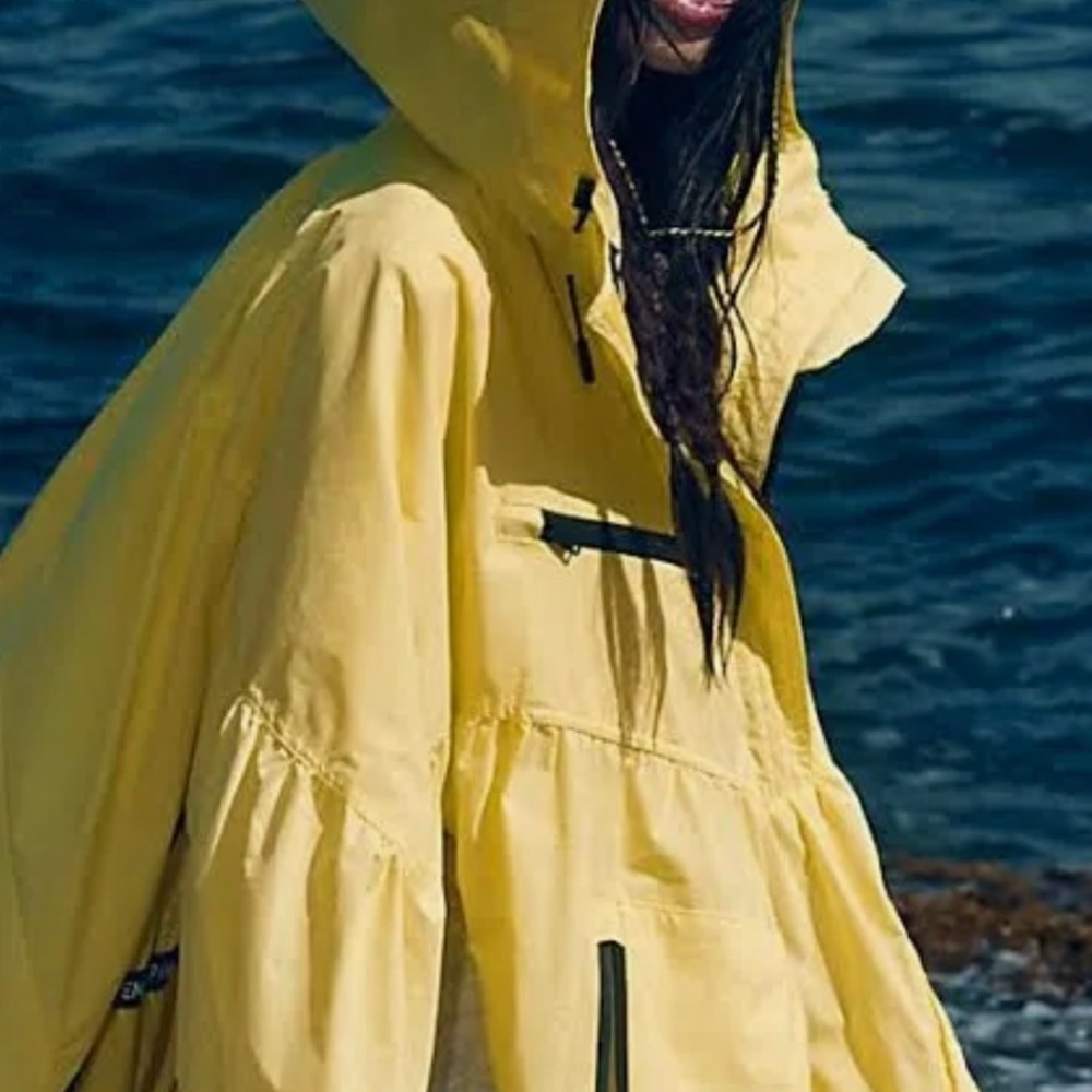 NWT - Free people Peek to peek Popover rain jacket size XS